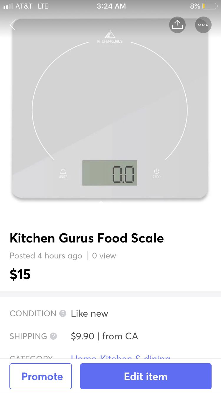Kitchen Gurus Food Scale