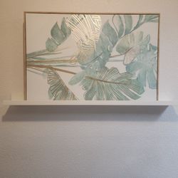 Leaf Tropical Framed Canvas