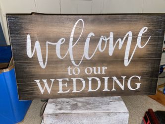 Wedding sign