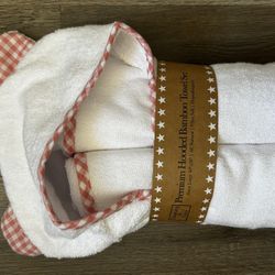 Channing & Yates, hooded bamboo towel for baby, and washcloth