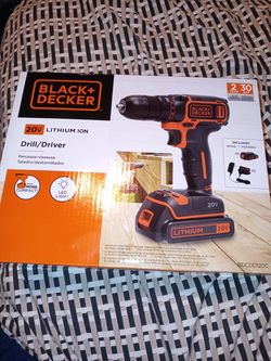 BLACK +DECKER DRILL 20V