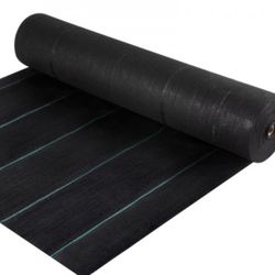Weed Barrier, 5.8oz Landscape Fabric, 4ft x 300ft Cover Mat Heavy Duty Woven Grass Control Geotextile for Garden, Patio, Black