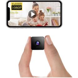 Spy Camera WiFi Hidden Camera Mini Nanny Cam with Phone App Remote Monitor, Motion Detection Loop Video Night Vison Home Security Camera for Pet, Kids