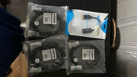 HDMI Cables and Adapter Bundle – Lot of 4