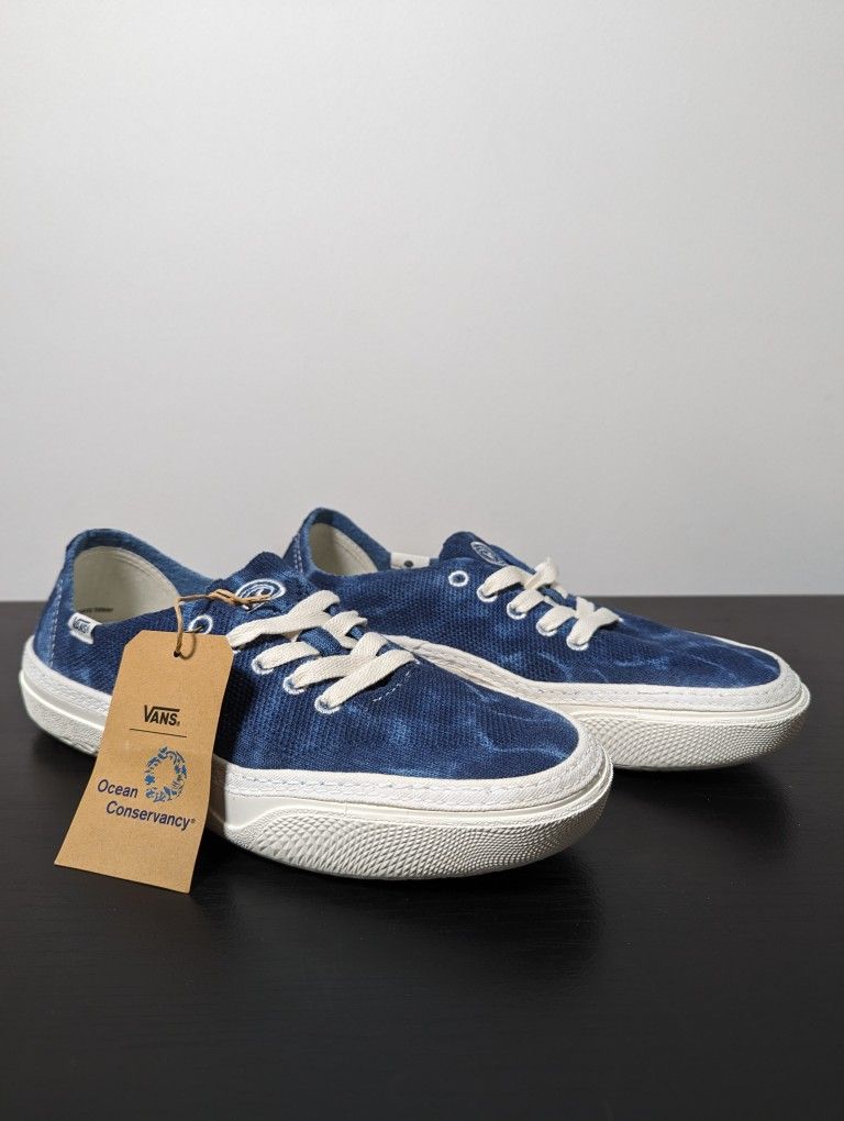 Vans VR3 Circle Vee Skate Shoes Sneakers Ocean Blue Men's Sz 8/Women's Sz 9.5