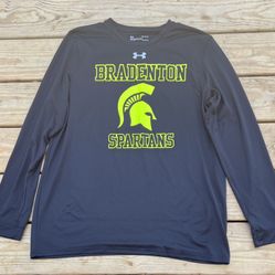Under Armor Bradenton Spartans It Works! Long Sleeve Shirt Black Mens Size M  