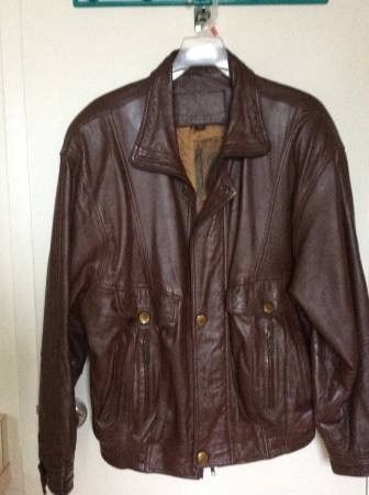 Classic Brand Leather Jacket for Men
