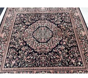 “8x8 Wool Oriental Rug – Kara Shah – Excellent Condition”