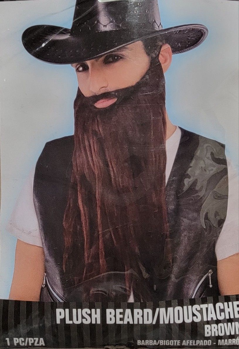 Plush Brown Beard/Moustache Costume