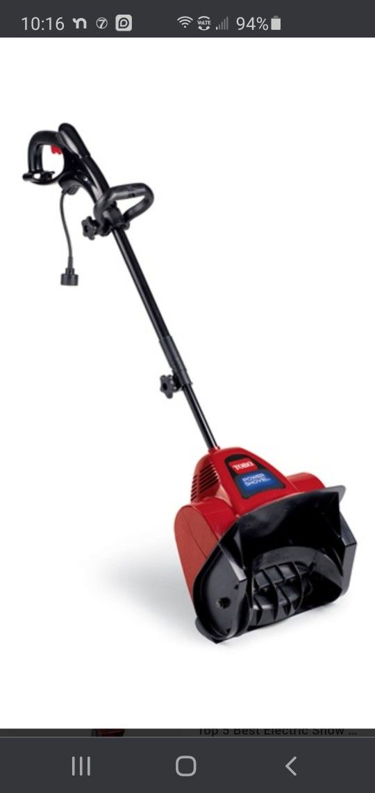Toro Power Shovel Electric Snow Blower