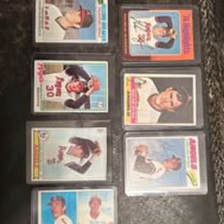 Vintage Nolan Ryan Baseball Card Lot 1(contact info removed) Lot Of 9 Cards 