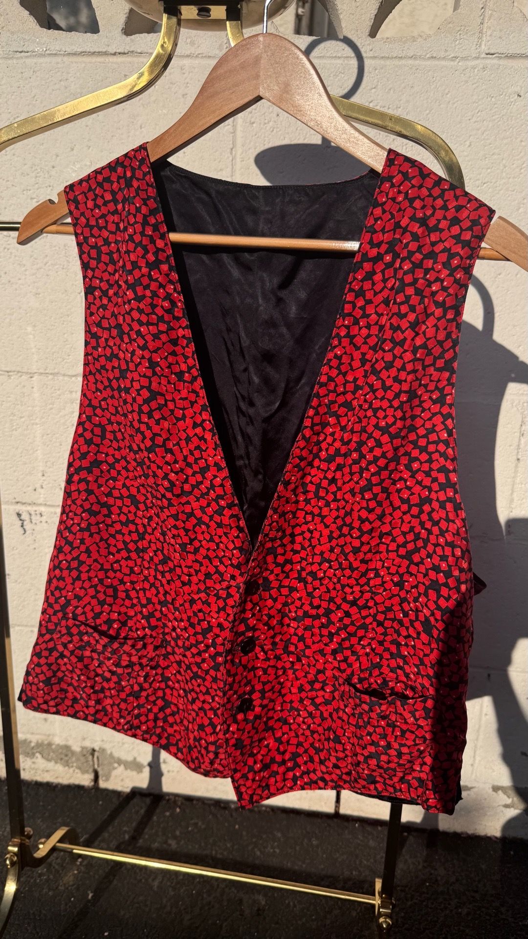 Robert Bowden vest one size 100%silk