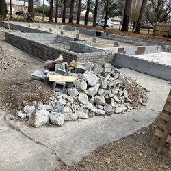 FREE- Broken up concrete, rip rap, backfill, etc