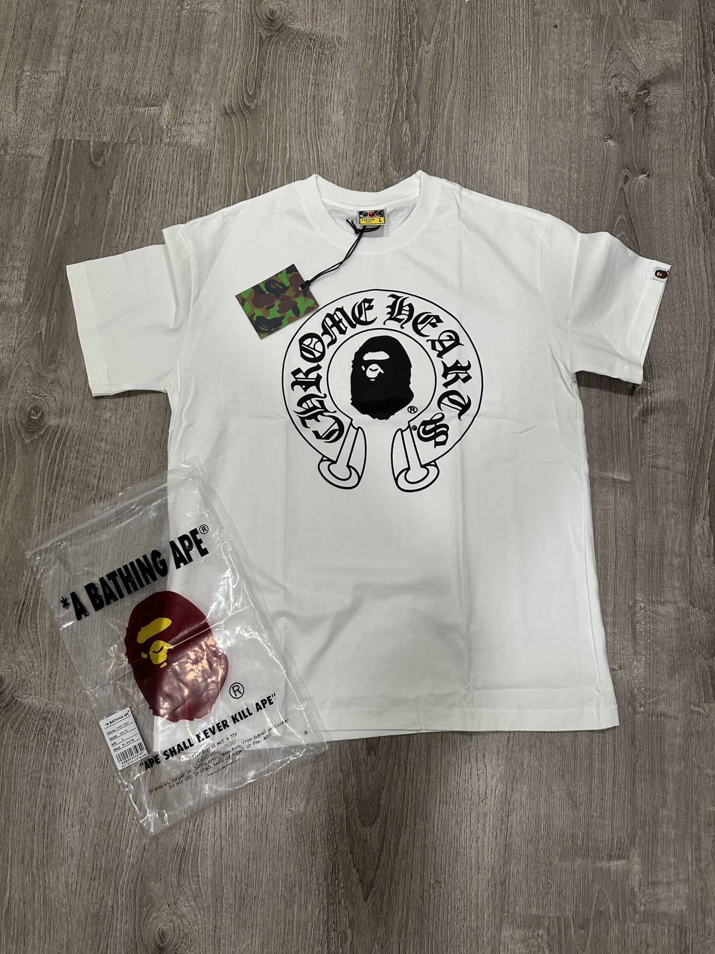 Chrome Heart X Bape Shirt (not Free Read Description 