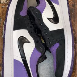 Air Jordan 1 Low Court Purple Men’s Size 10
