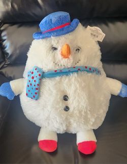 Holiday Time Lightup Snowman Plush