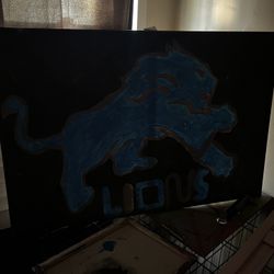 DETROIT LIONS PAINTING