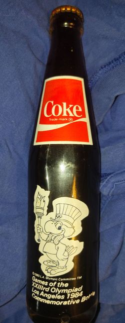 Coca Cola 1984  LA Olympics Commemorative Bottle