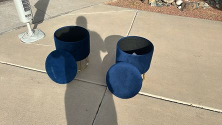 Blue Foot Stools