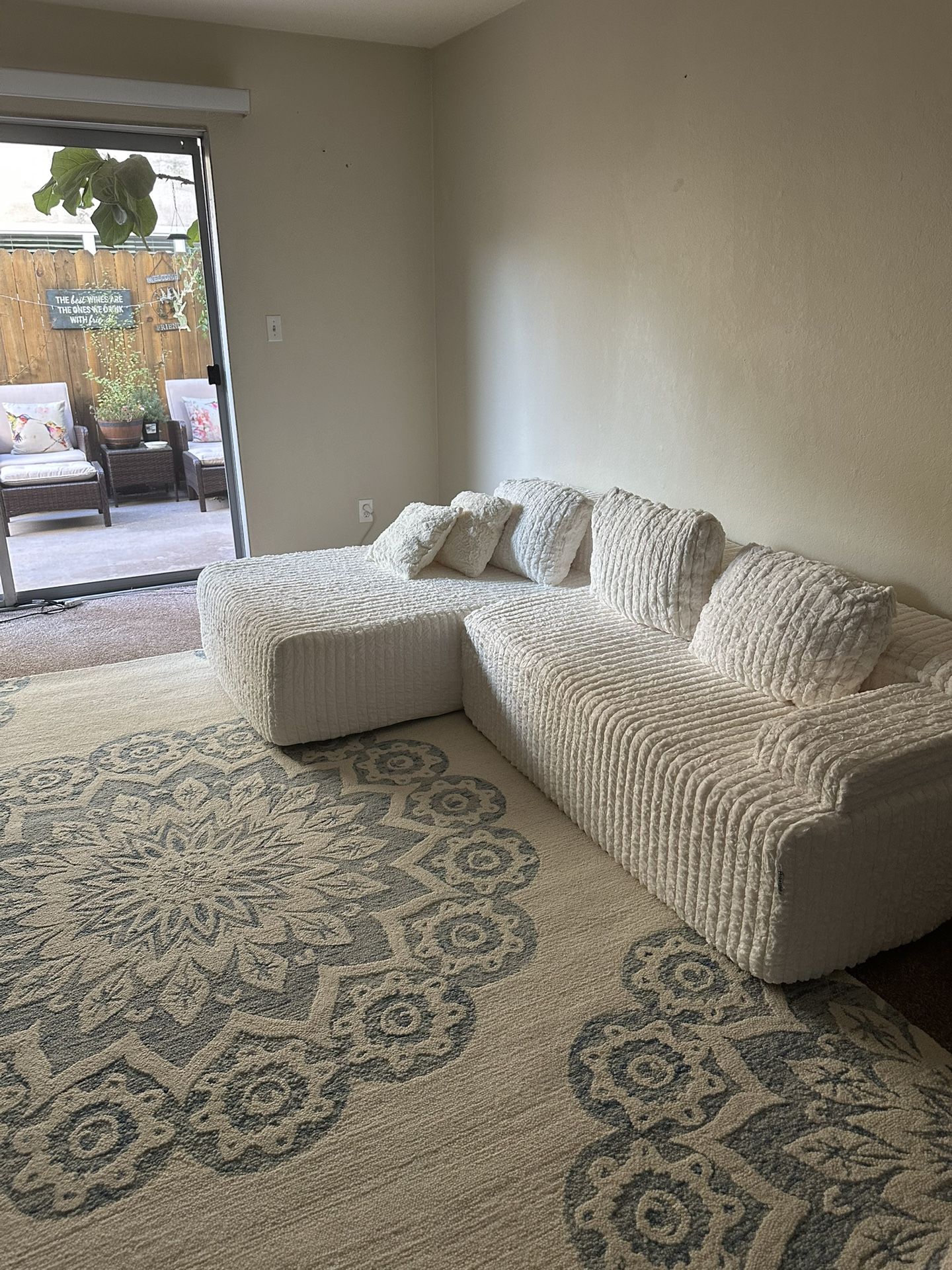 Cream Cloud Couch - Like New 