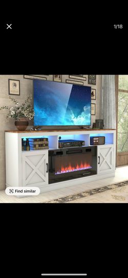 Tv Stand With Fire pit