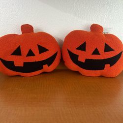 Halloween Pumpkin Jack-O-Lantern Pillows Home Decor Autumn Fall
