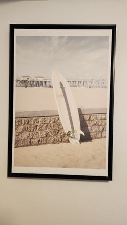 Surfboard beach canvas photo