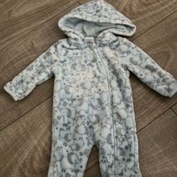 Fleece Baby Pajama - 0-3 Months