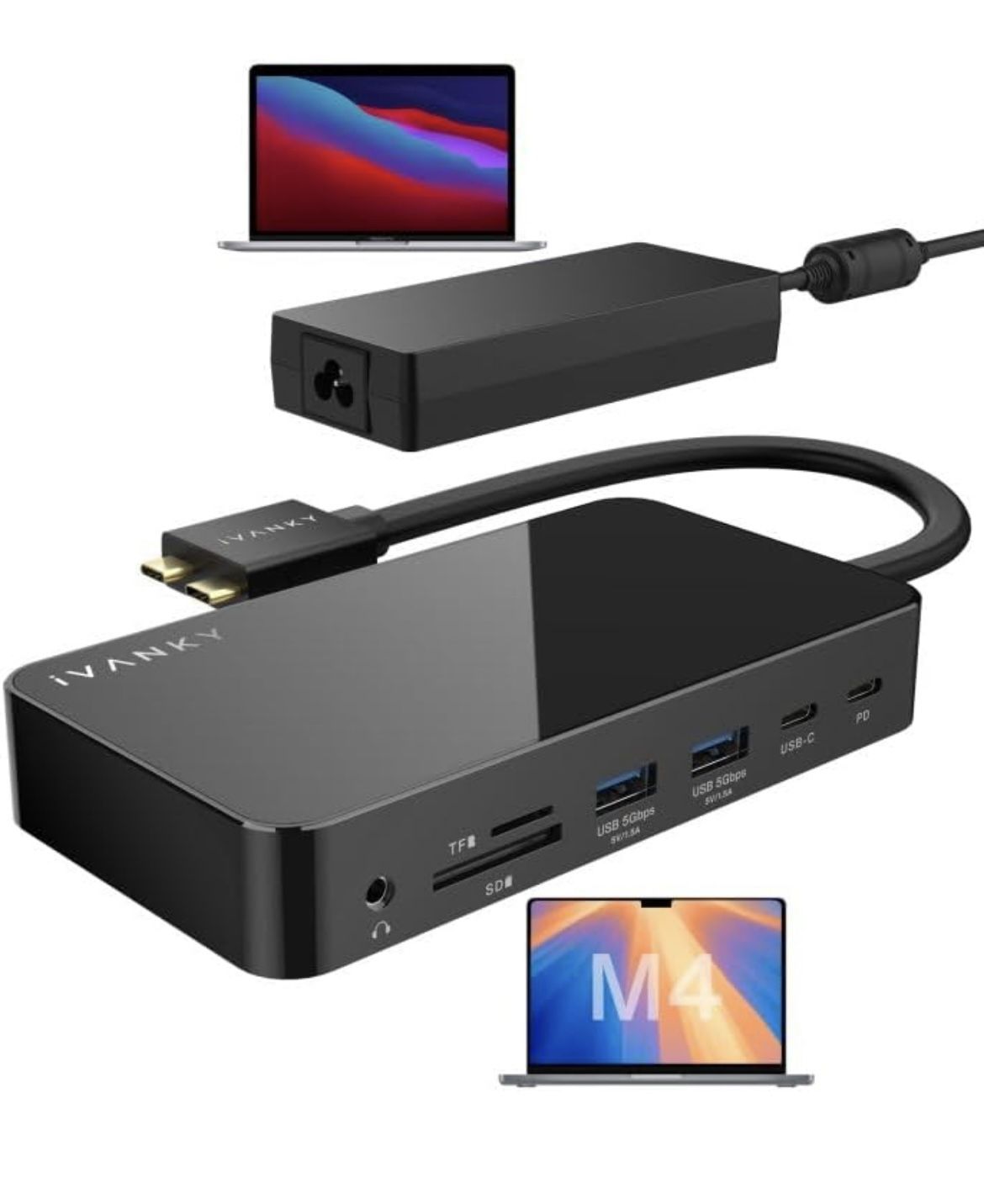 iVANKY FusionDock 1 M4 MacBook Pro Docking Station with 150W Power Adapter