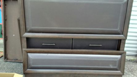 Queen Padded Headboard and Footboard.