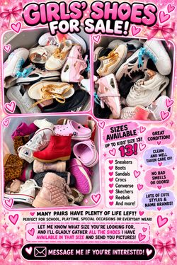 Girls' Kids' Shoes Mixed Lot Various Styles