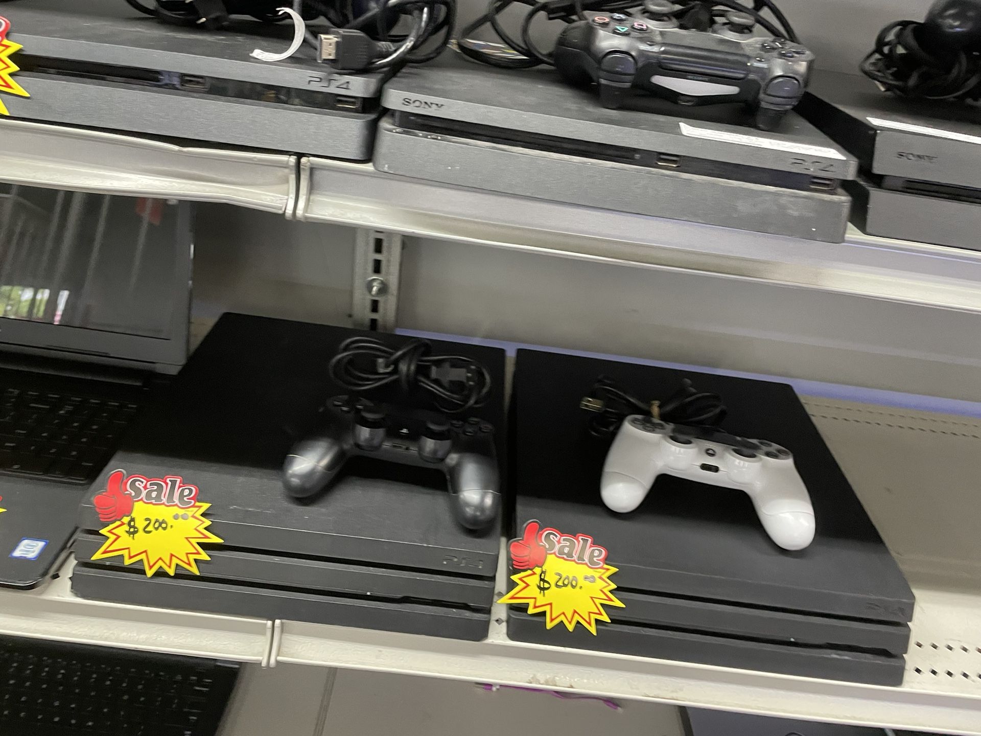 Sony PlayStation Pro Black White Each One Cash Game