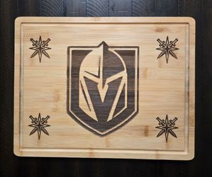 VGK Las Vegas Golden Knights 11x14 Bamboo Cutting Board - Custom Engraved