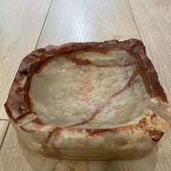 1950s Solid Marble Ashtray 