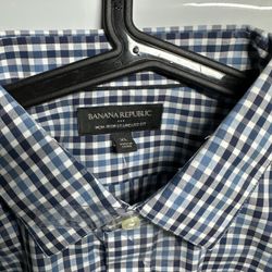 Banana Republic Plaid Dress Shirt - XL