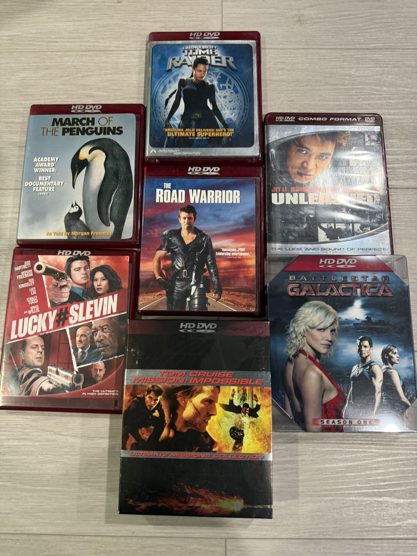7 HD DVDs