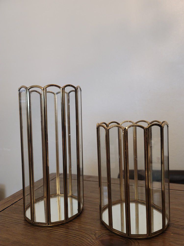 Brass/gold Candle Holders