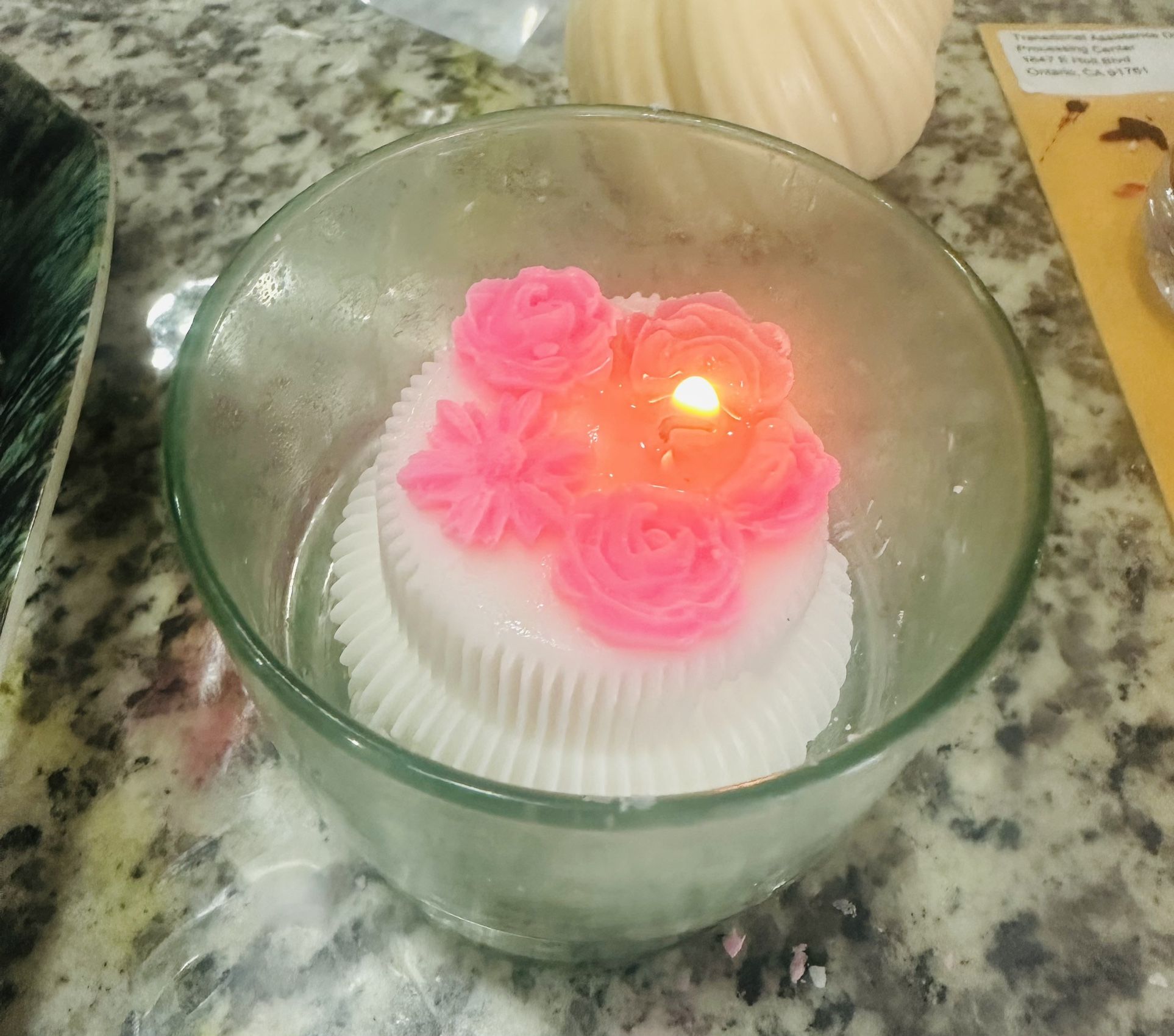 Handmade Scented Candle Bloom And Rose Fragrance 