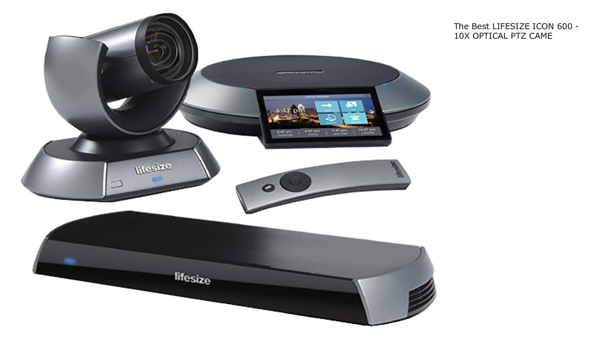 Lifesize Icon 600-10x Optical PTZ Camera - Phone HD, Dual Display, 1080P