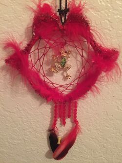 Frog prince -big red lips dreamcatcher. November special