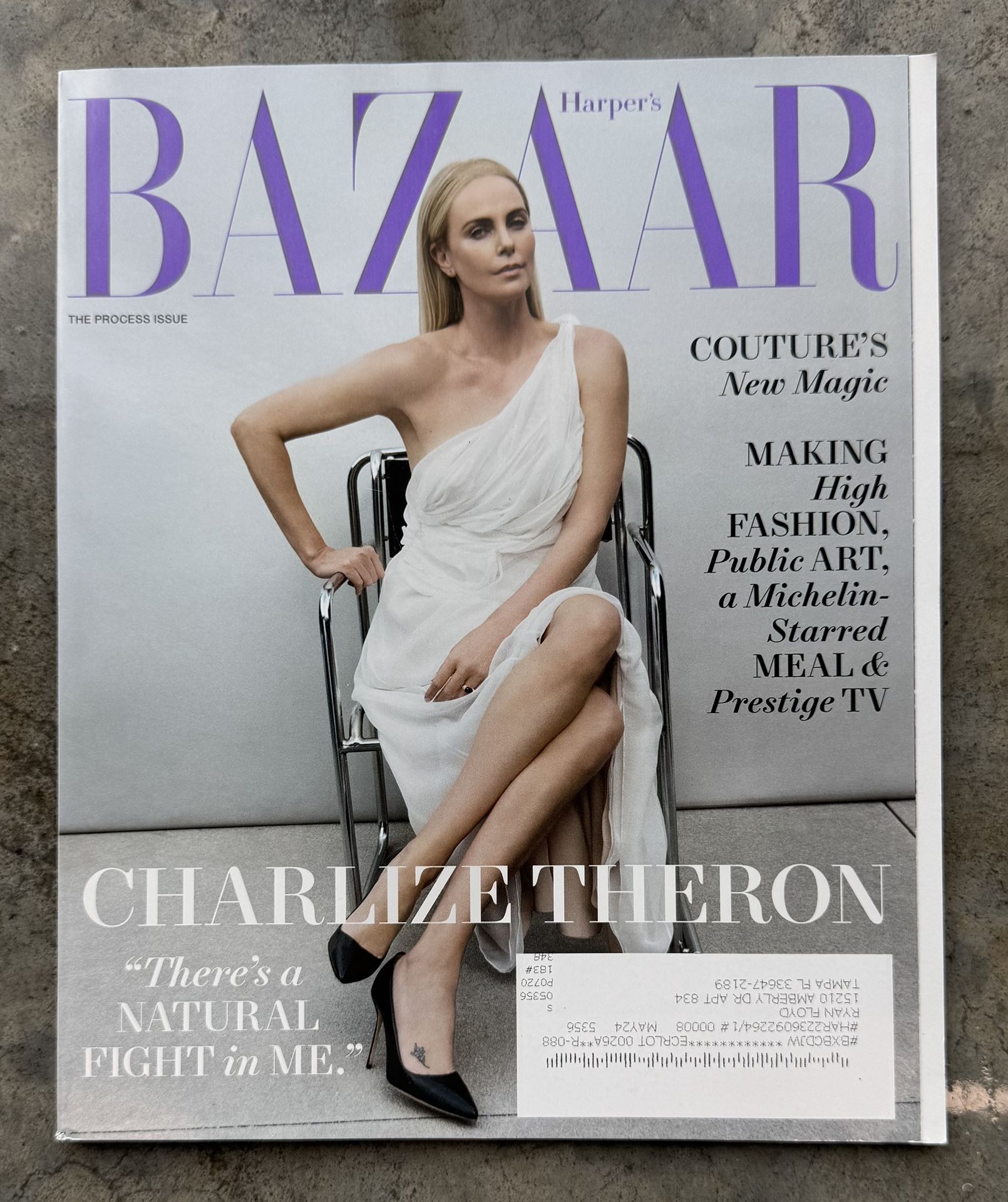 Harper's Bazaar Magazine October 2022 Charlize Theron