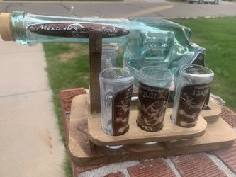 Pistol tequila decanter