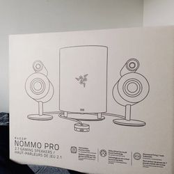 Razer Nommo Pro: THX Certified Premium Audio - Dolby Virtual Surround Sound - LED Illuminated Control Pod - Downward Firing Subwoofer - Powered Chroma
