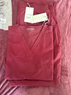 Mandala wine colored scrubs