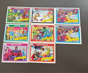 Lot of 8 of 1990 Impel Marvel Comics Trading Cards