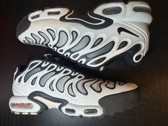 Nike Air Max Plus Drift White Black Metallic Silver Size 10.5