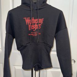 Wuthering Heights 2026 Film Promo Merch   Exclusive  Rare Collectible Black Corset Hoodie  Size: LARGE