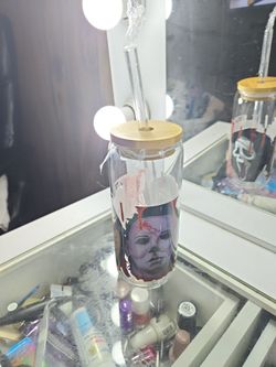Halloween glass cup