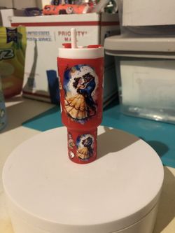 Beauty & The Beast Mini Tumbler Keychain 