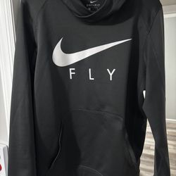 Nike Dri-FIT Men’s Hoodie Size L Charcoal Gray Athletic Training Sweatshirt